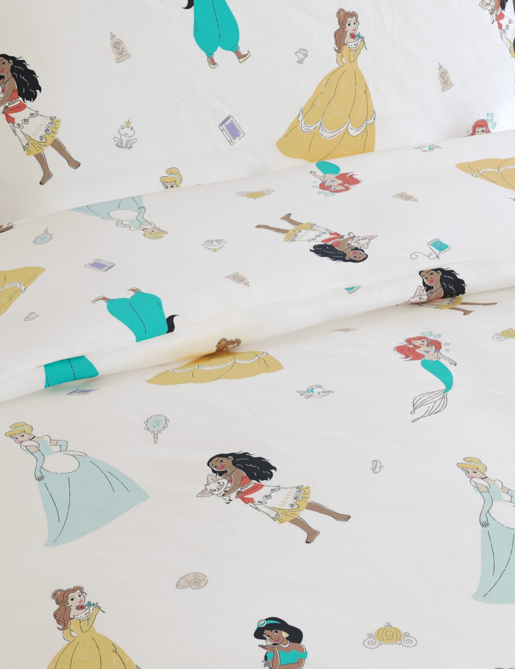 Pottery barn kids Organic Disney Princess Sheet Set Duvet Cover