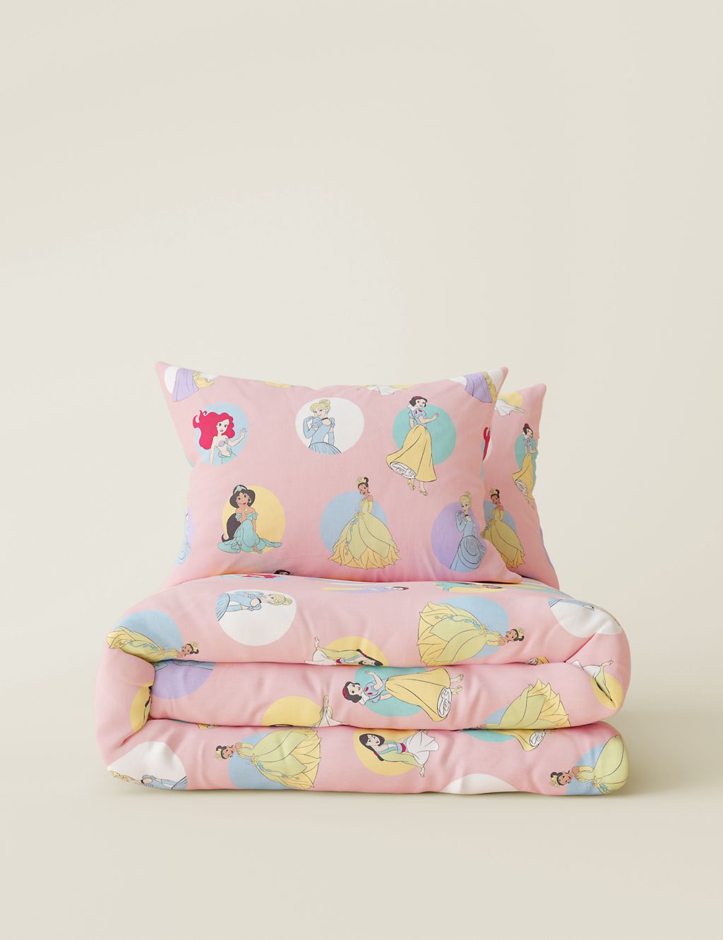 Disney Princess™ Cotton Blend Spotted Bedding Set 1 of 4