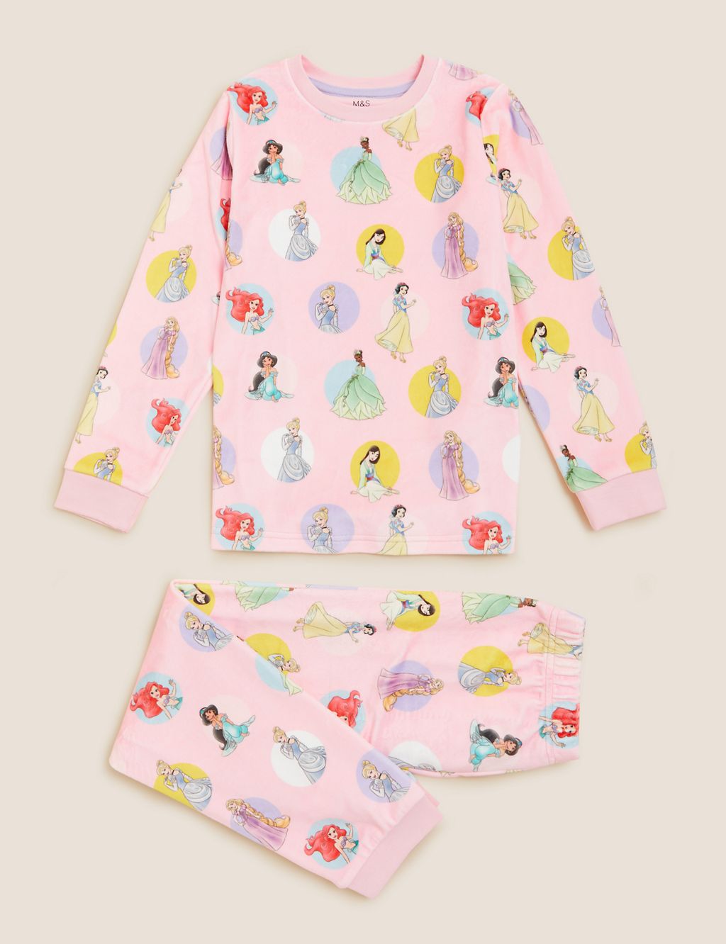 Disney Princess™ Velour Pyjamas (2-10 Yrs) 1 of 5