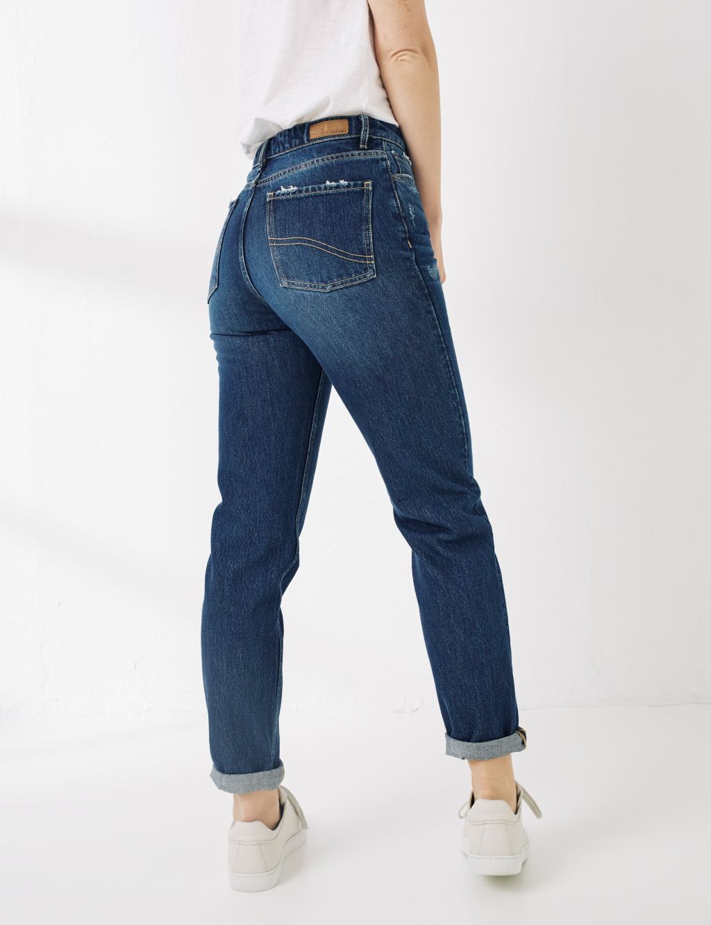 Distressed Straight Leg Jeans 2 of 3