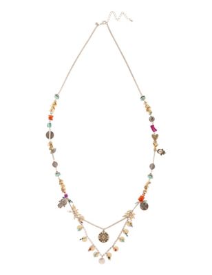 Ditsy Charm Layered Necklace Image 1 of 1