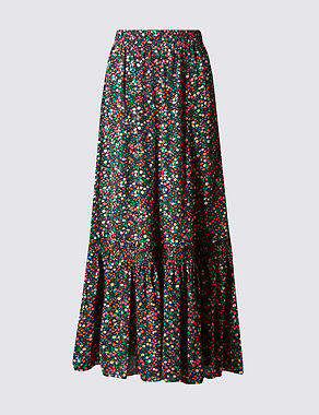 Ditsy Floral A-line Maxi Skirt Image 2 of 3