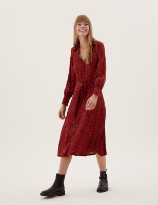 Marks and 2024 spencer shirt dress