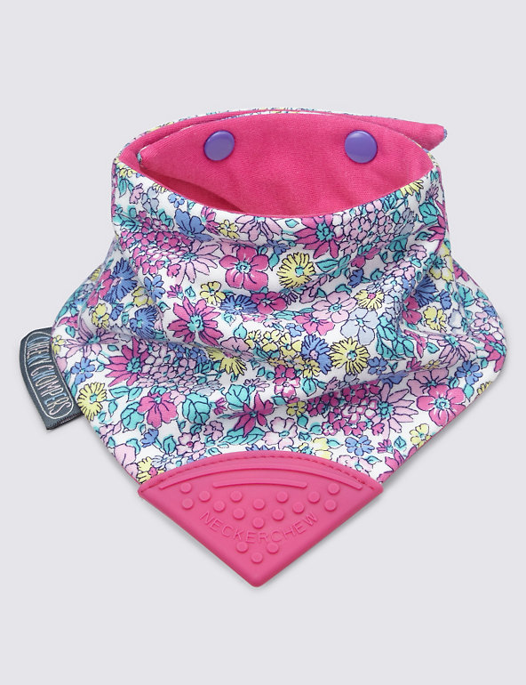 Ditsy Floral Chewy Dribble Bib Image 1 of 2