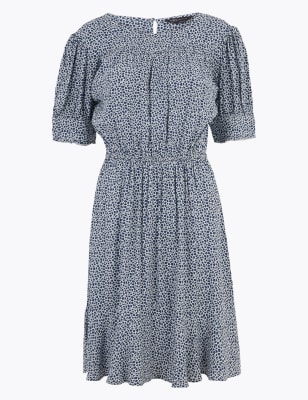 m&s ditsy floral dress