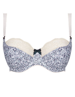 Ditsy Floral Non-Padded Underwired Balcony Bra DD-G Image 2 of 4