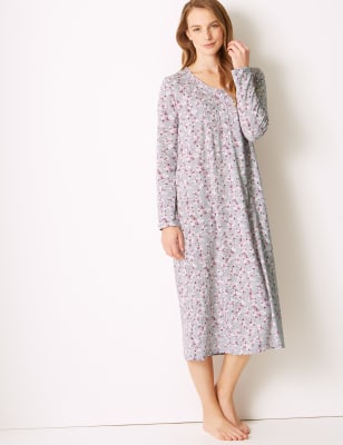 marks and spencer long sleeve nightdress