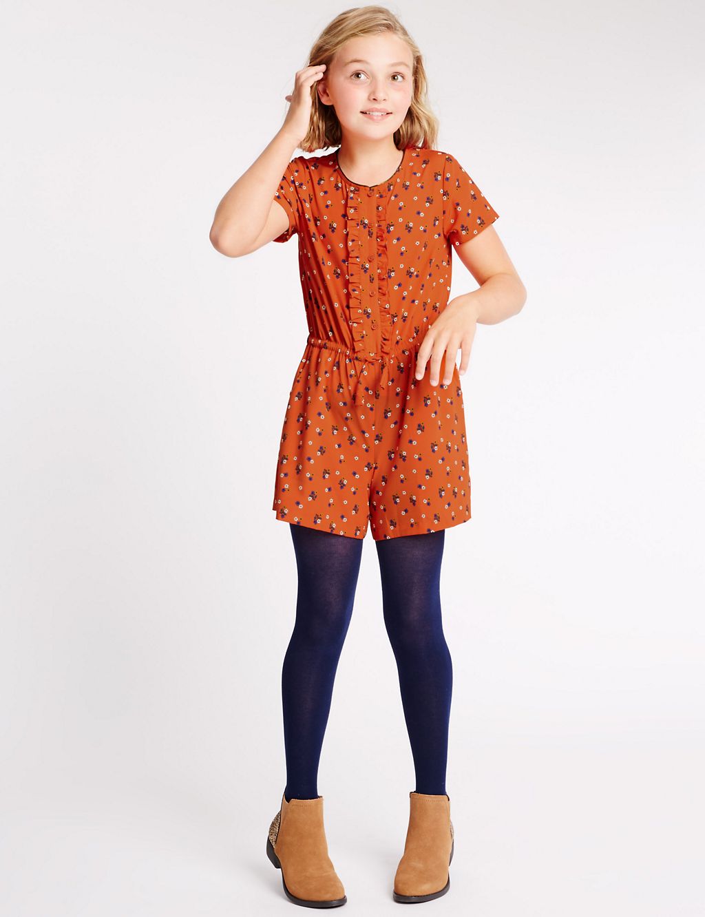 Ditsy Floral Print Playsuit (5-14 Years) 3 of 5