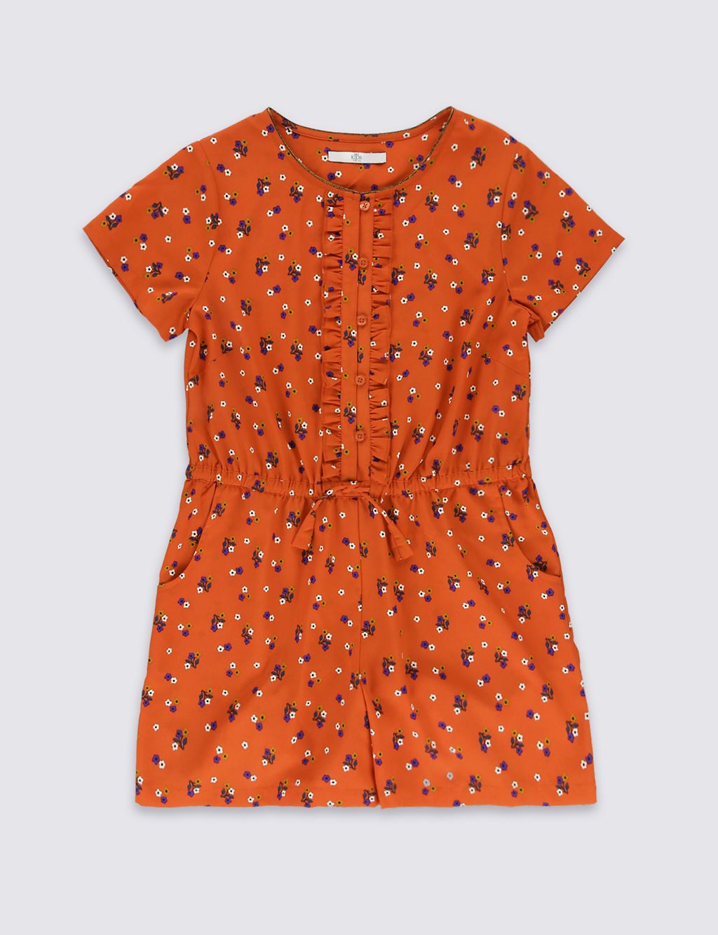 Ditsy Floral Print Playsuit (5-14 Years) 1 of 5