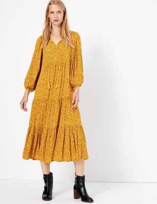 m&s ditsy floral dress