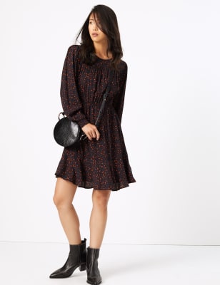 m&s ditsy floral dress
