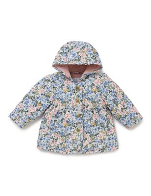 Ditsy Floral Quilted Coat | M&S