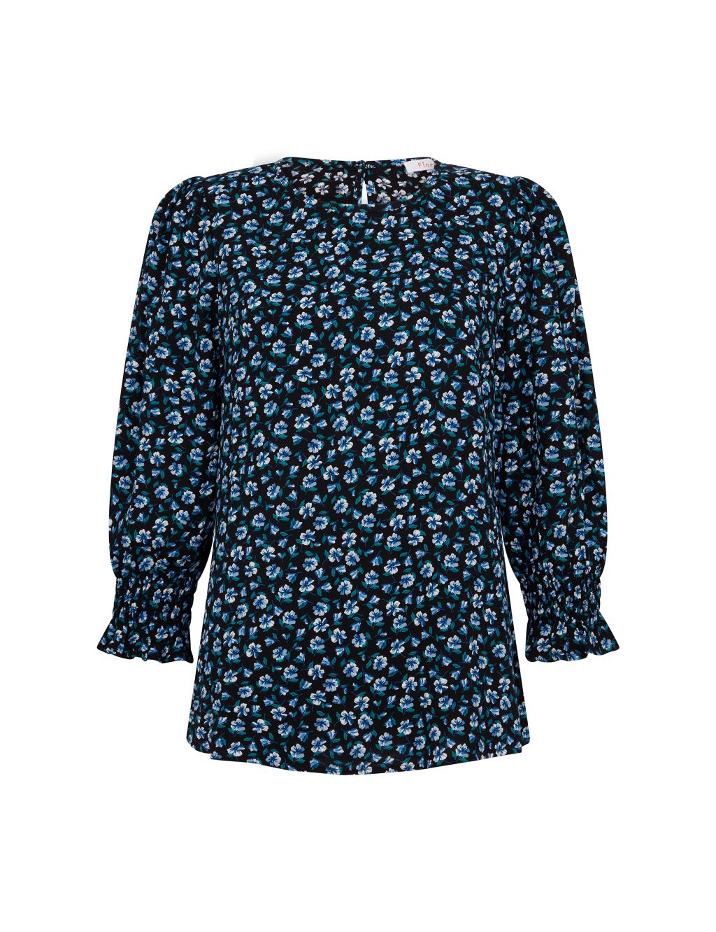 Ditsy Floral Round Neck Puff Sleeve Blouse | Finery London | M&S