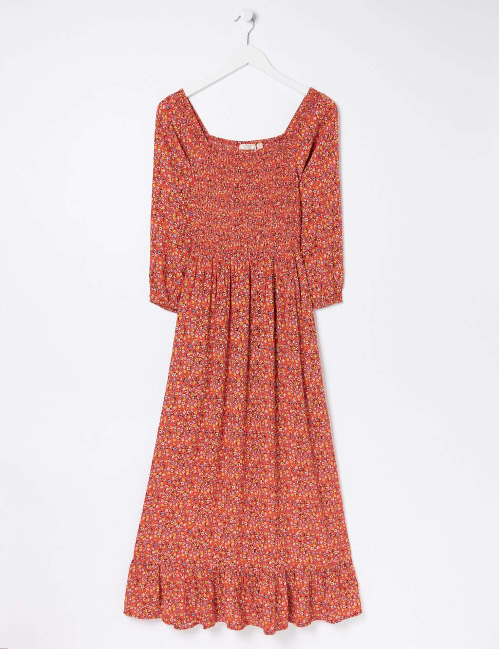 Ditsy Floral Shirred Midi Waisted Dress | FatFace | M&S
