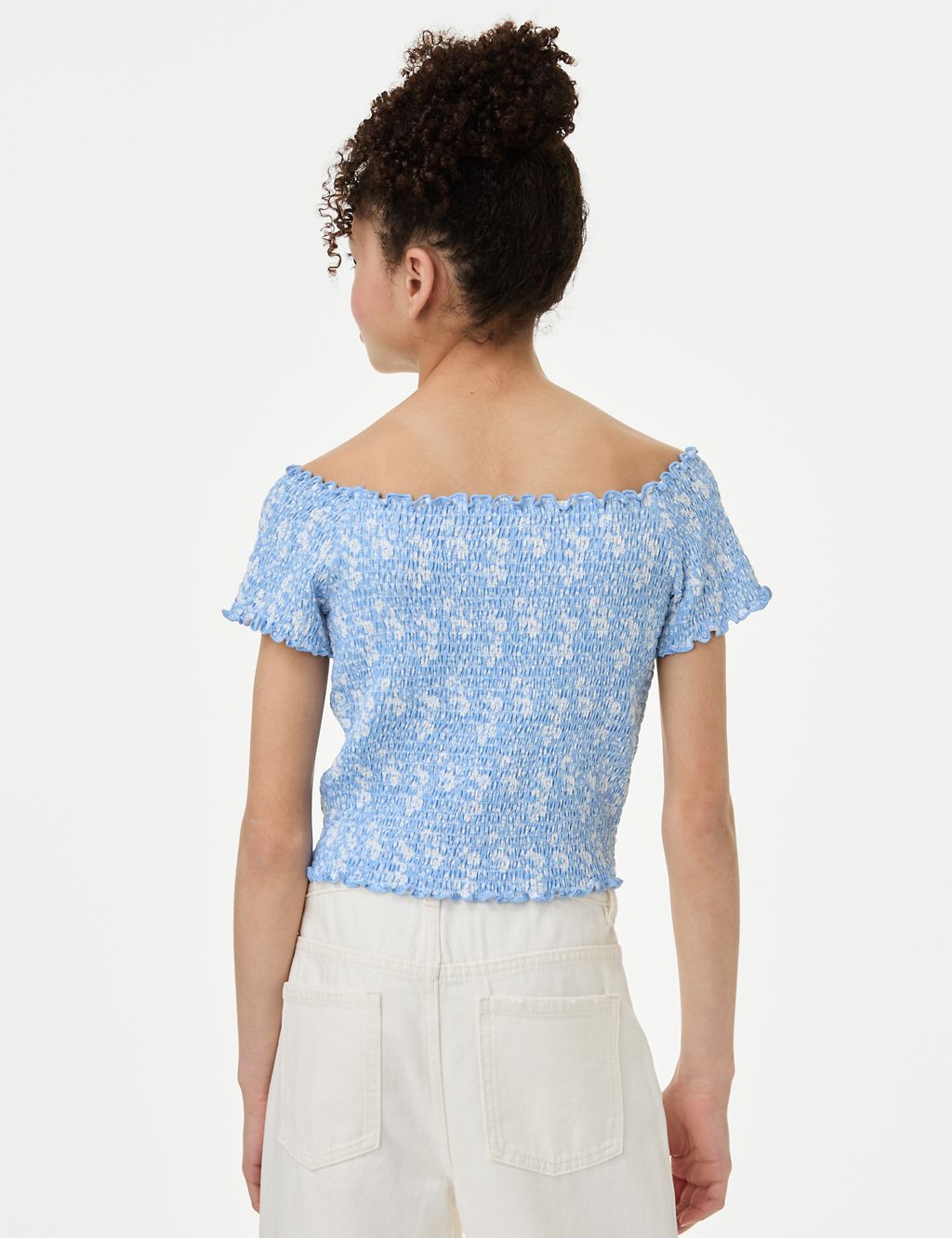 Ditsy Floral Shirred Top (6-16 Yrs) 4 of 4