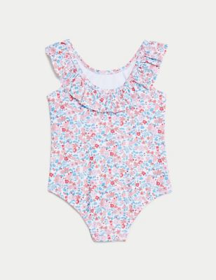Ditsy Floral Swimsuit (0-3 Yrs) Image 2 of 3