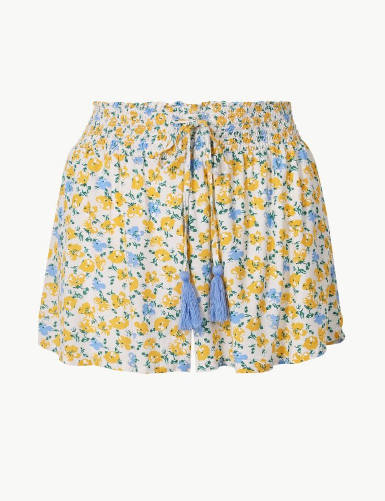 Ditsy Floral Tie Front Pyjama Shorts 2 of 4