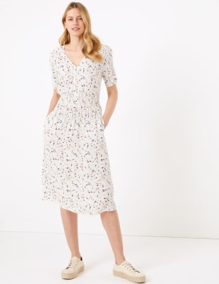 Midi ditsy outlet dress