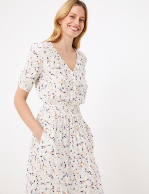 Midi hotsell ditsy dress