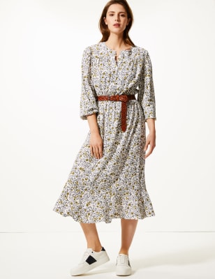 Floral dress clearance m&s