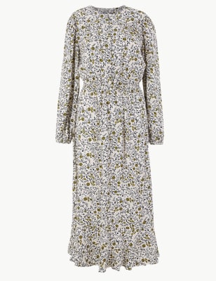 m&s ditsy floral dress