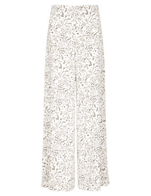 ditsy print trousers