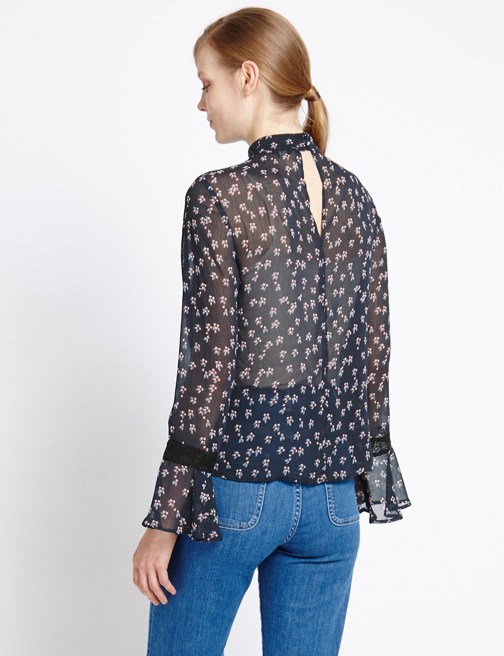 Ditsy Print Blouse 2 of 3