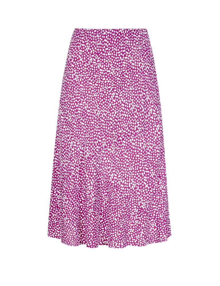 Ditsy Spotted Calf Length Skirt 2 of 3