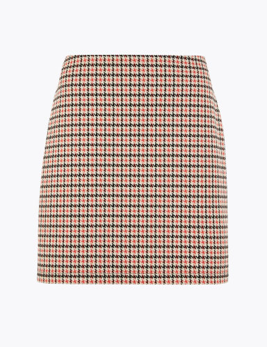 Dogtooth A-Line Mini Skirt 2 of 4