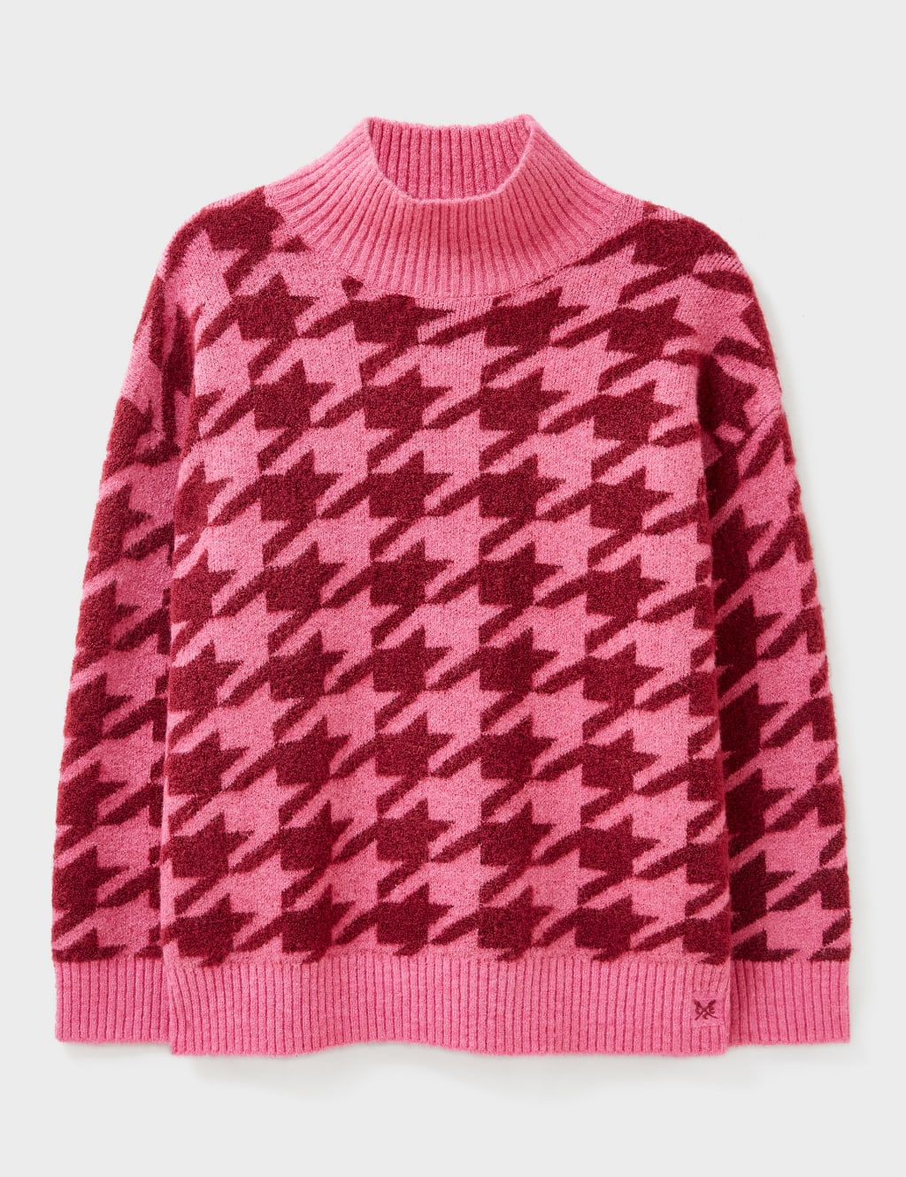 Dogtooth Funnel Neck Jumper Crew Clothing M&S