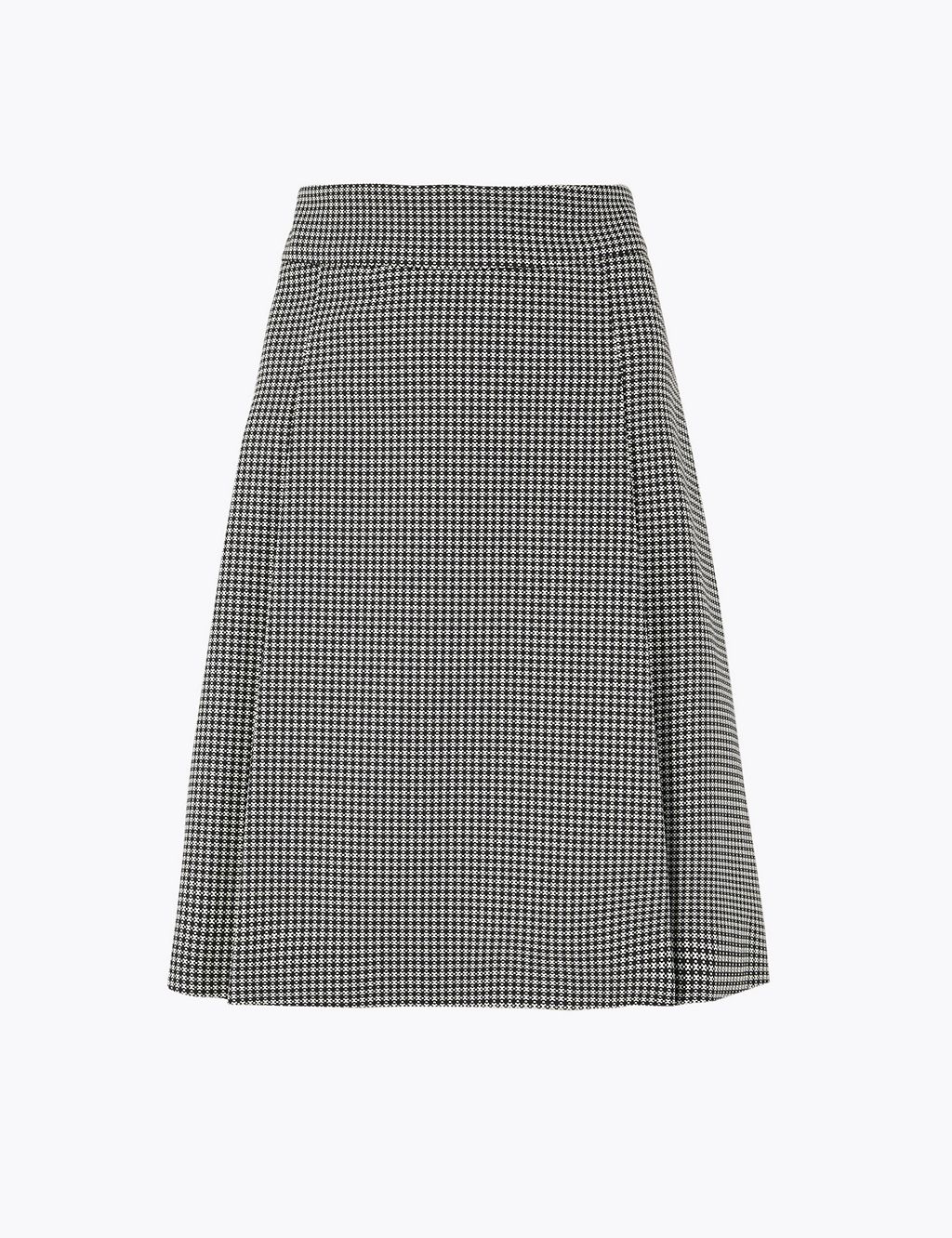 Dogtooth Pleat Front Mini Skirt 1 of 5