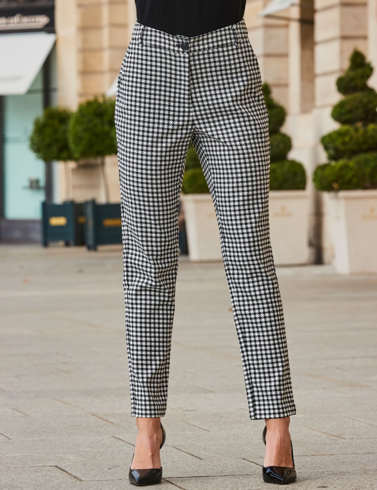 Dogtooth Tapered Trousers 2 of 5