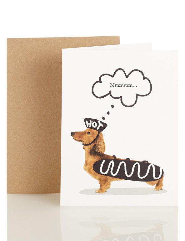 Doodle Dog Blank Card Image 1 of 1