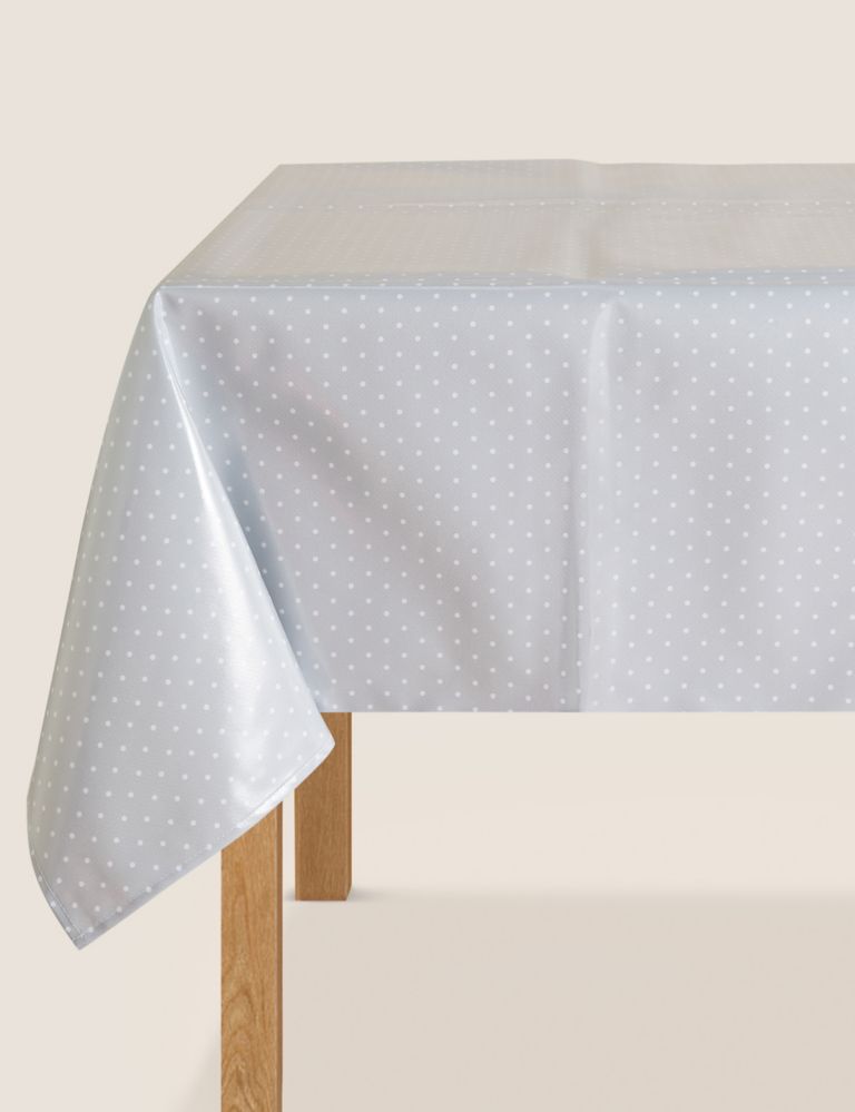 Dotted Wipe Clean Tablecloth 1 of 3