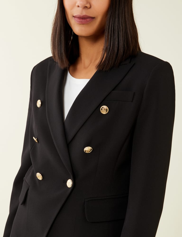 Ladies black blazer gold buttons new arrivals