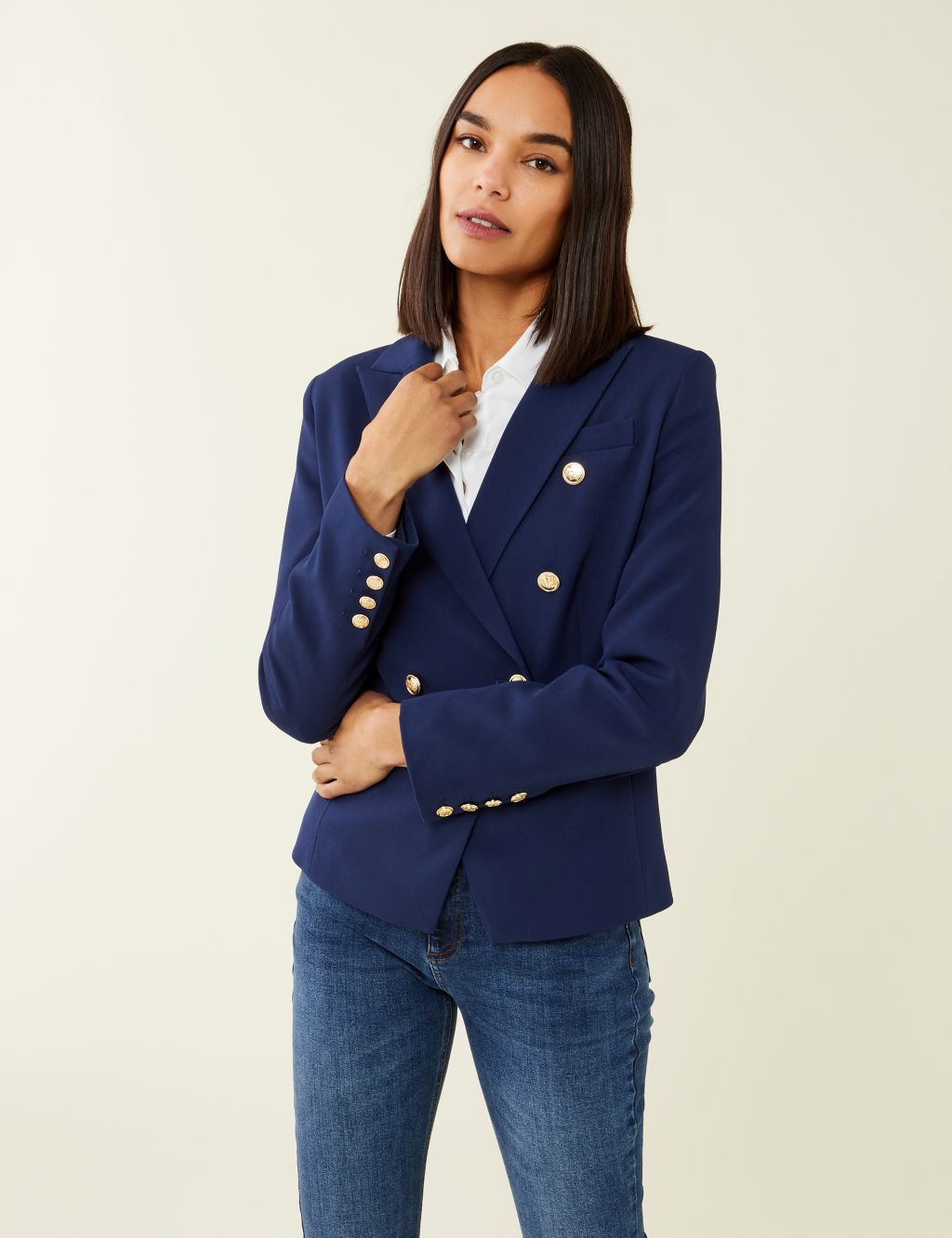 Buy Double Breasted Blazer | Finery London | M&S