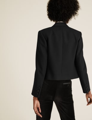 Women's cropped tuxedo on sale jacket