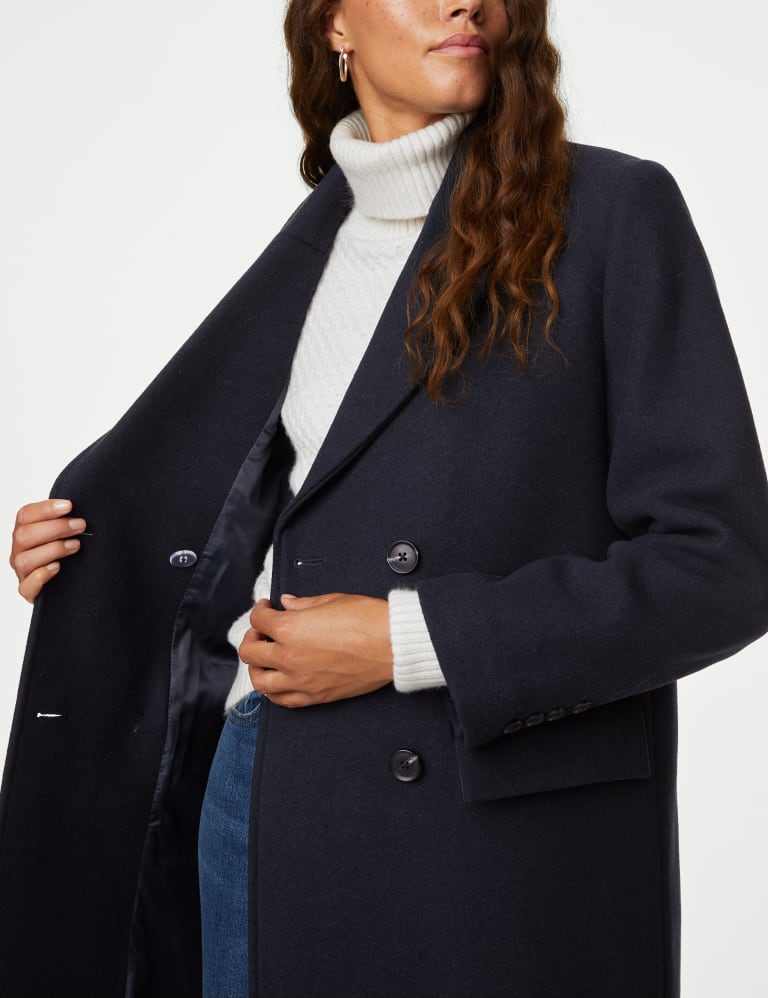 Marks and spencer wool coat top