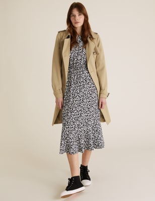 Marks and spencer on sale black trench coat