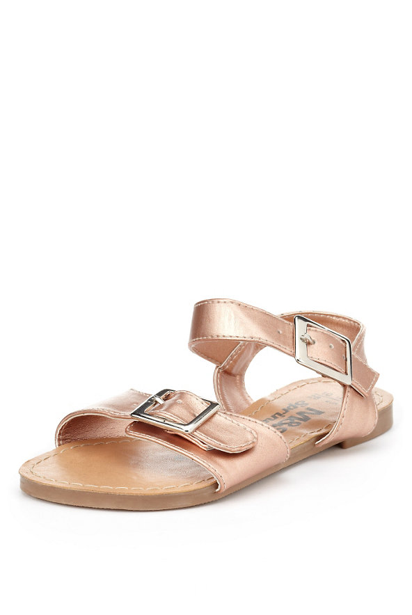 Double Buckle & Strap Sandals Image 1 of 1