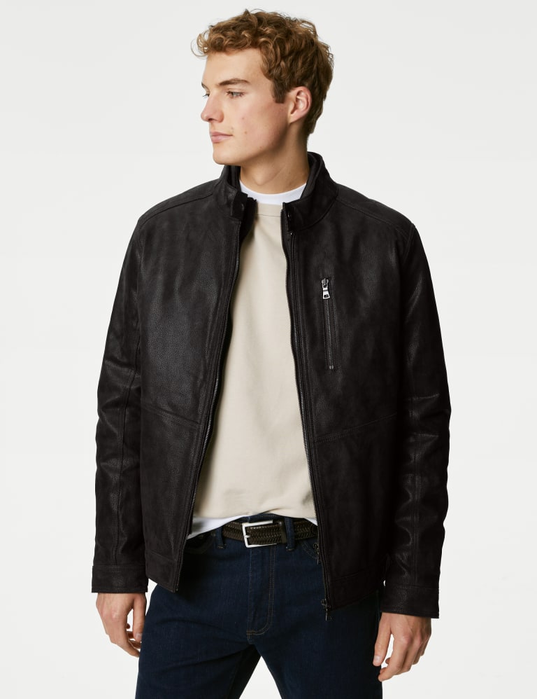 M&s mens sale leather jackets