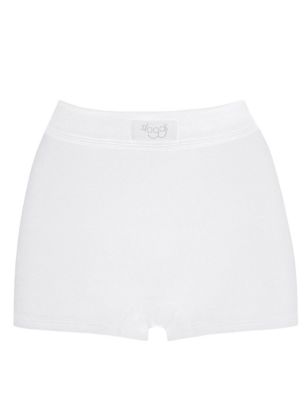 Double Comfort Cotton Rich High Rise Shorts Image 2 of 3