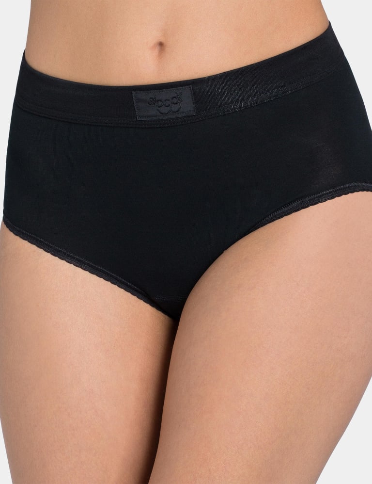 Double Comfort Cotton Rich Maxi Briefs 1 of 4