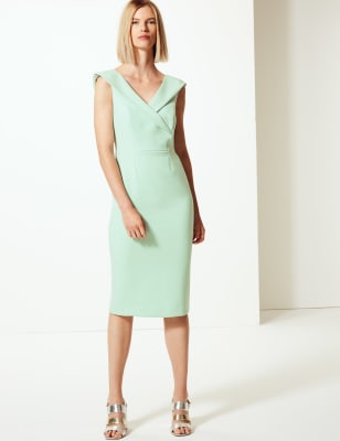 M&s double crepe store bodycon dress