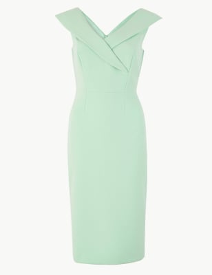 m&s double crepe bodycon dress