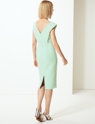 Double crepe store bodycon dress