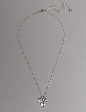 Double Drop Necklace MADE WITH SWAROVSKI® ELEMENTS Image 2 of 3