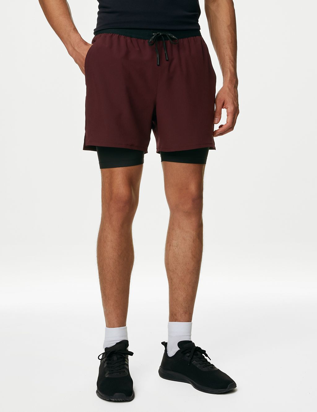 Double Layer Training Shorts | Goodmove | M&S