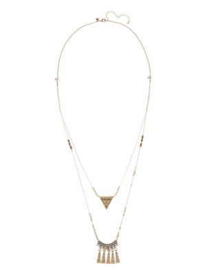 Double Row Bead & Stick Necklace | Indigo Collection | M&S