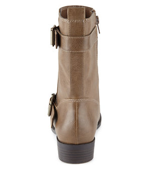 Double Strap Biker Boots with Insolia Flex® Image 2 of 4